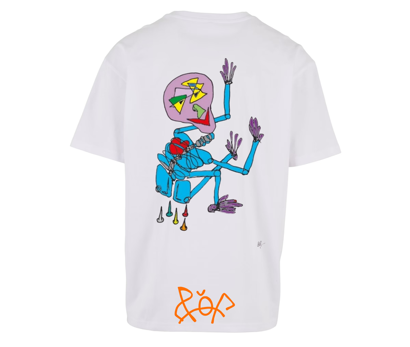 PØF X W&P MEDITATION WHITE T-SHIRT