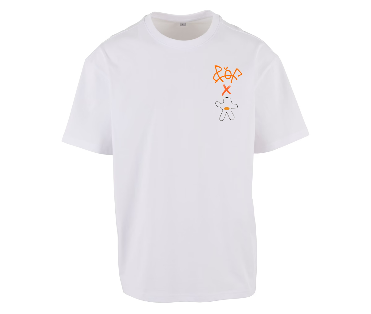 LÆNGSEL W&P oversize hvid tshirt